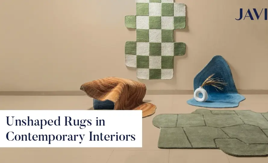 Unshaped Rugs in Contemporary Interiors